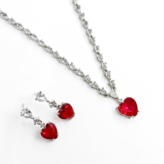 Heart Necklace Set