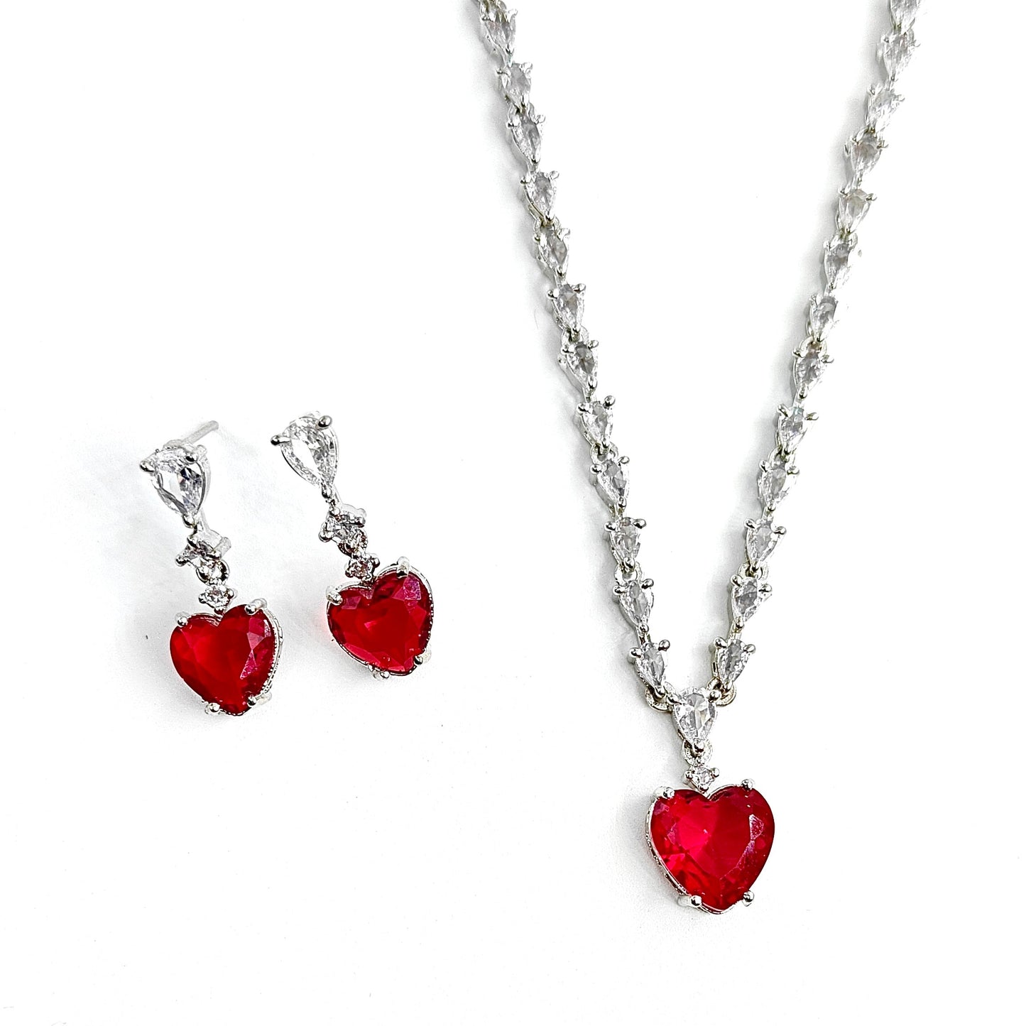 Heart Necklace Set