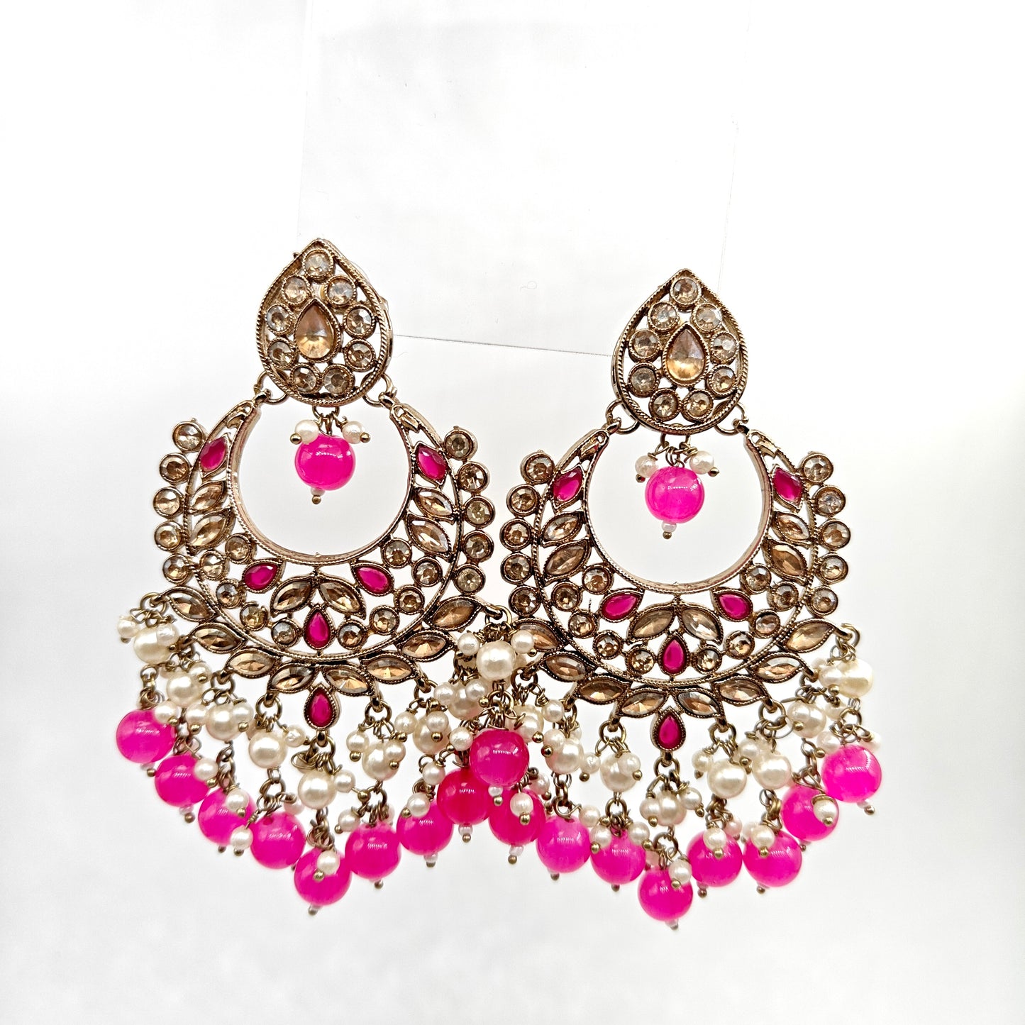 Rani pink Festive Necklace Set
