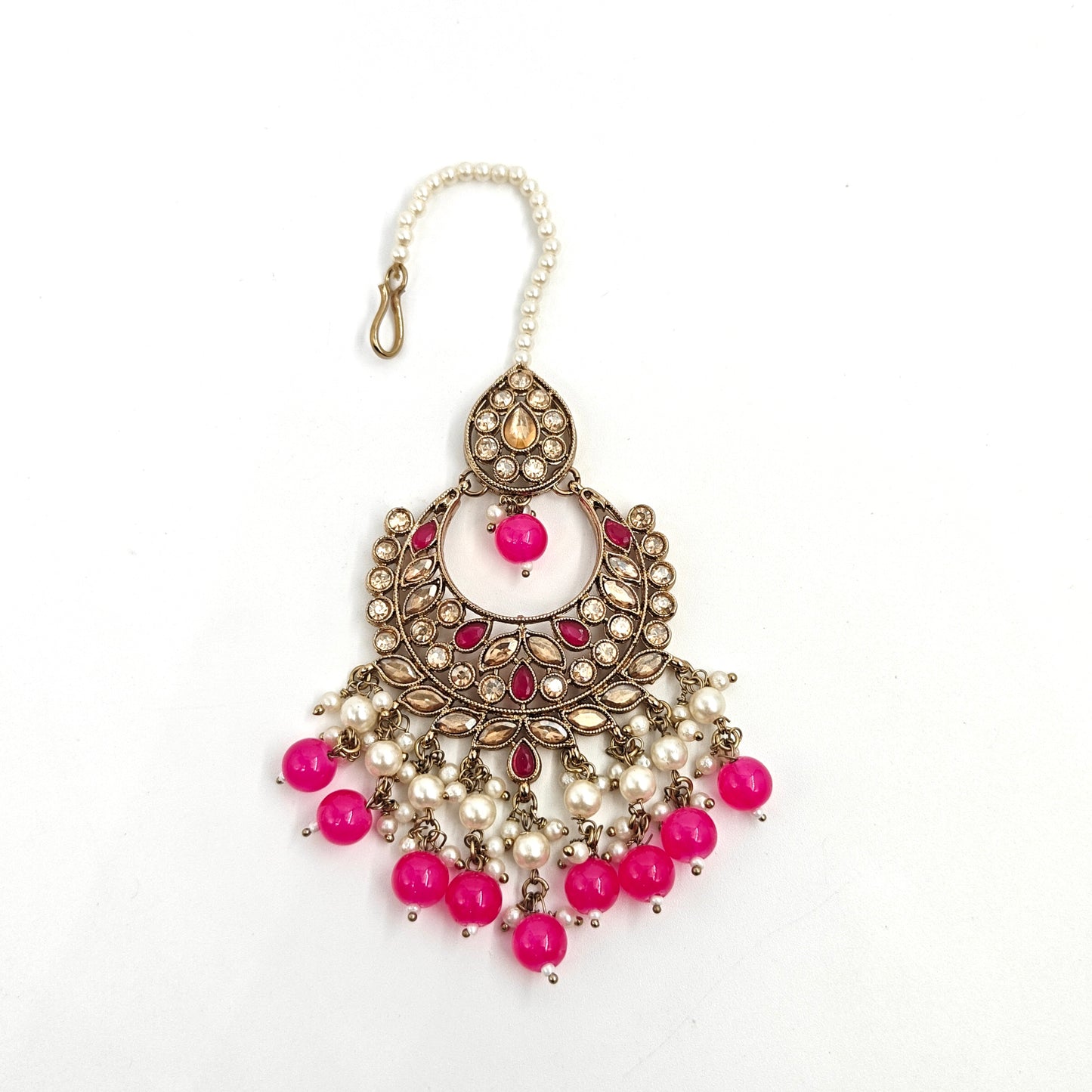 Rani pink Festive Necklace Set