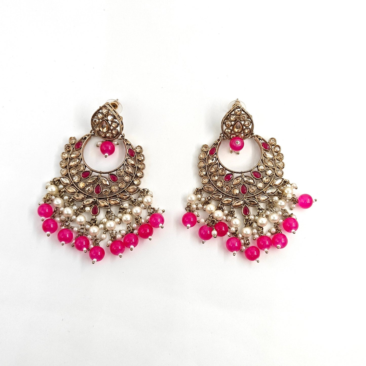 Rani pink Festive Necklace Set