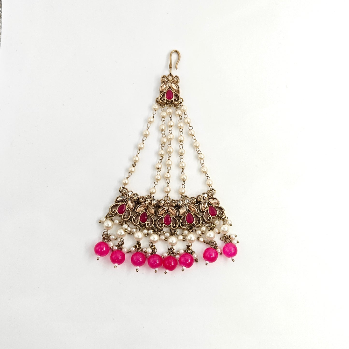 Rani pink Festive Necklace Set