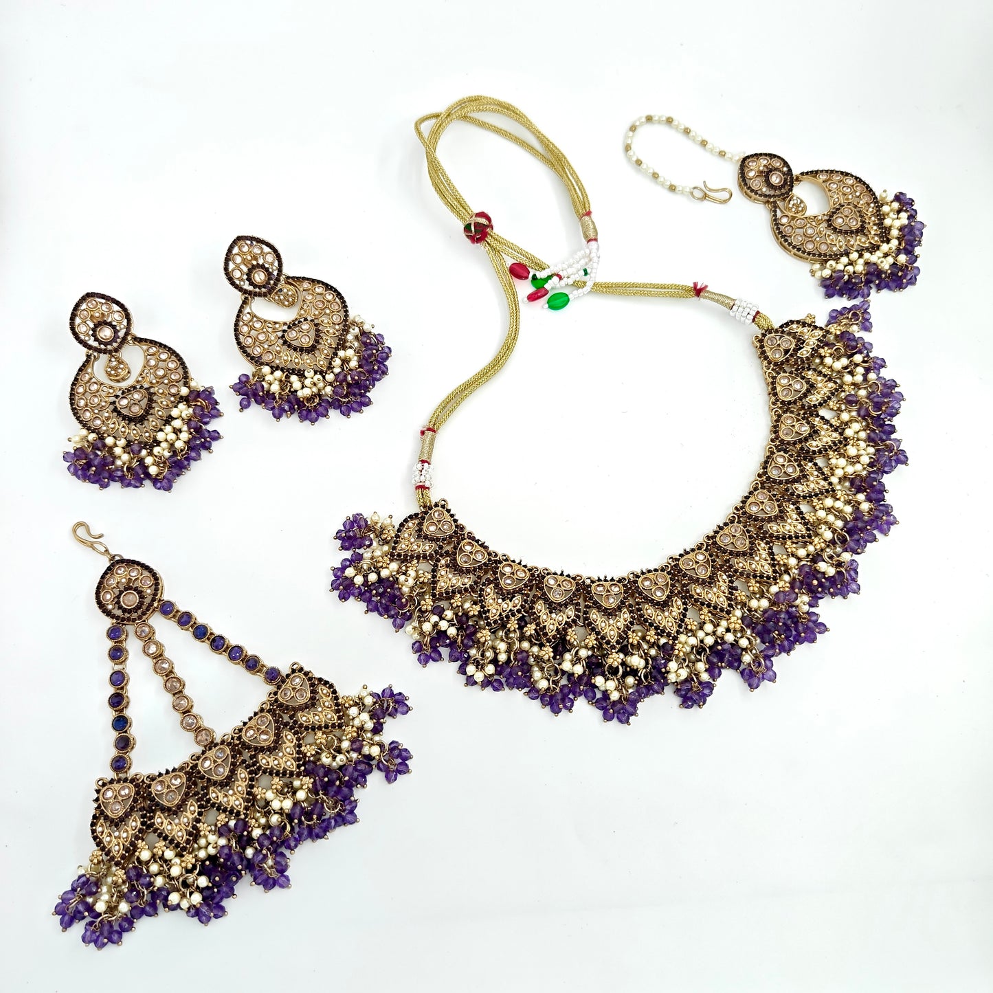 Purple Royal Heritage Bridal Set