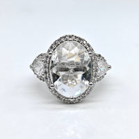 Diamant ring on a white background