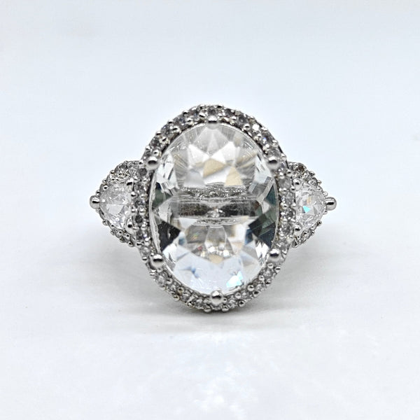 Diamant ring on a white background